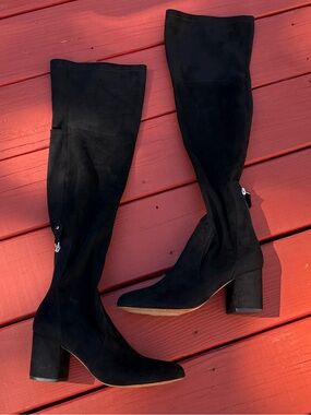 ALDO Over-the-Knee Black Suede Boots